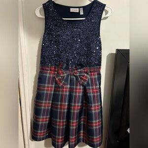 Holiday sequined checkered dress from The Childrens Place